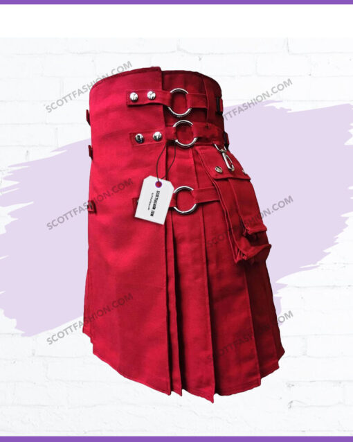 red_canvas_cloth_straps_utility_kilts