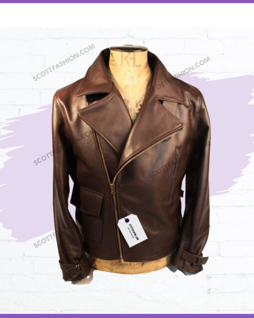 Double Breasted Leather Jacket
