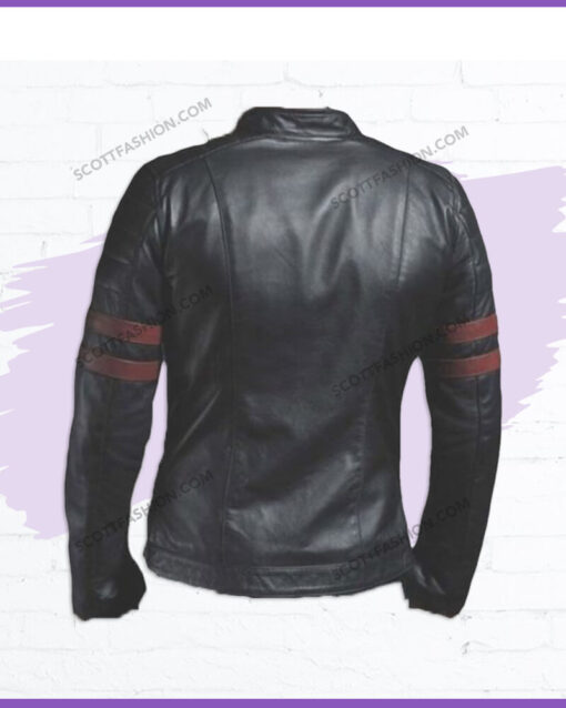 Leather Jacket with Straps