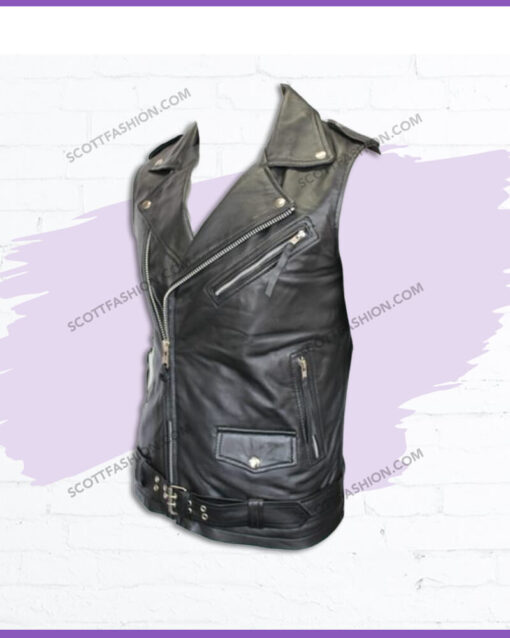 Sleeveless-Brando-Vintage-Motorcycle-Black-Leather-Jackets