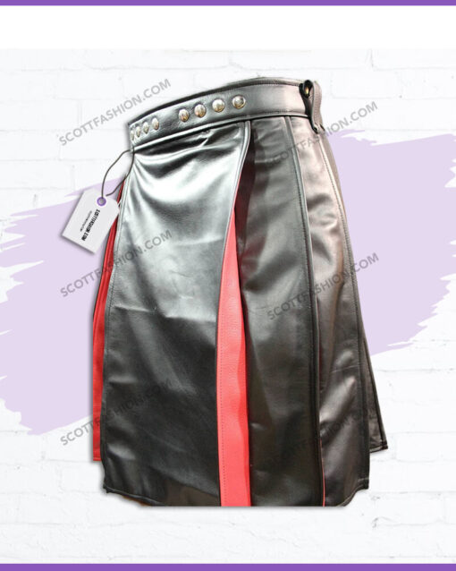 red_and_black_leather_kilt