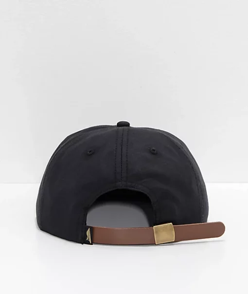 Baseball cap leather strap