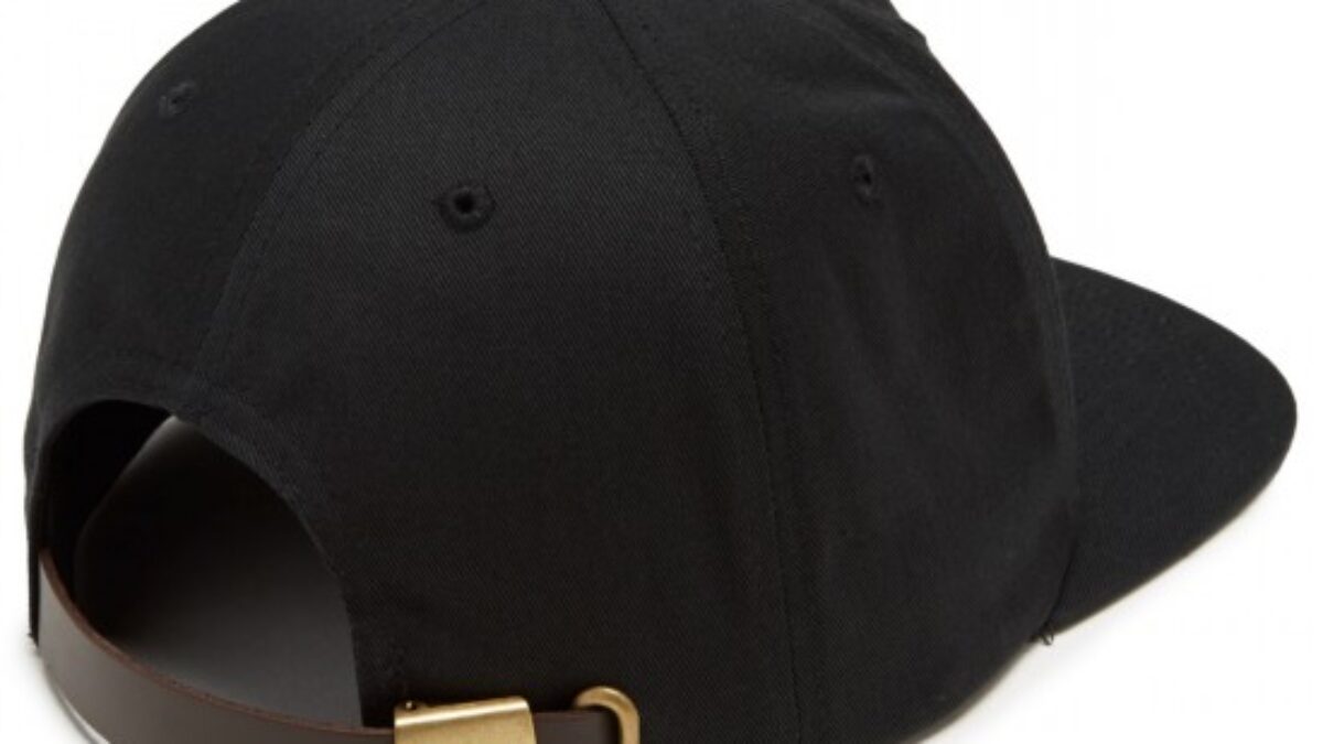 Baseball cap with leather strap online