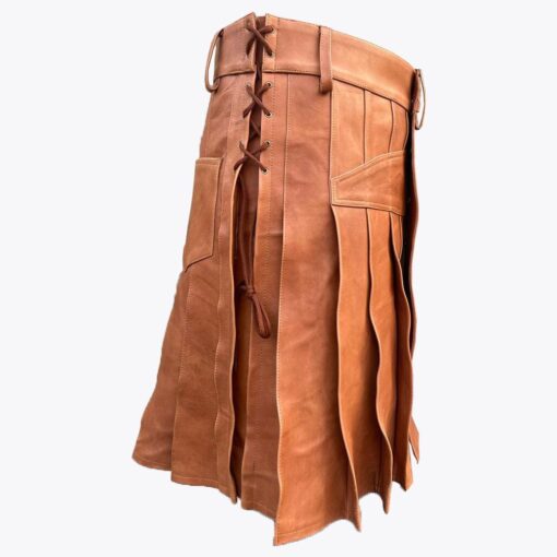 Brown Leather Kilts