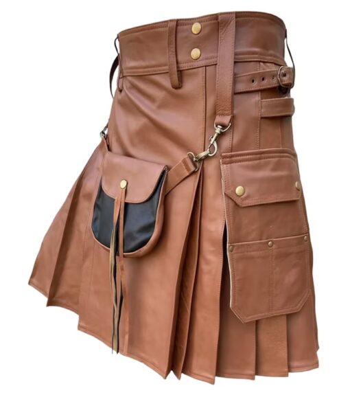 Brown leather with Sporran