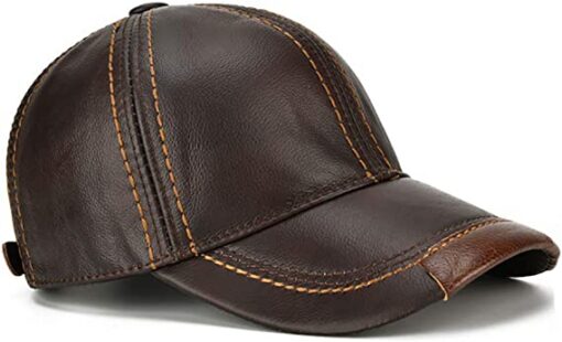 Cowhide Leather Baseball Cap for Sale