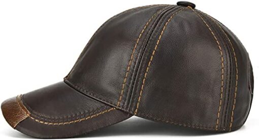 Cowhide Leather Baseball Caps