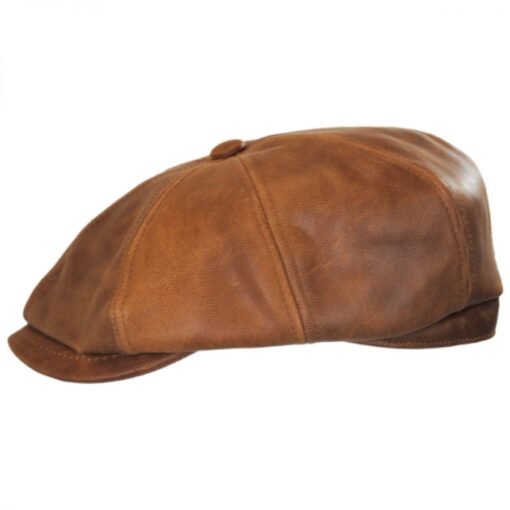 Leather Newsboy Cap for Sale
