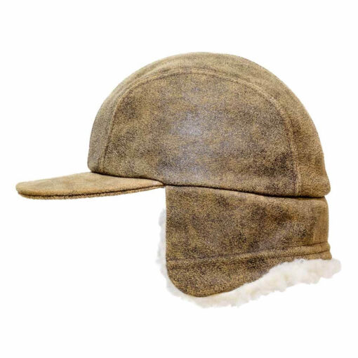 Leather flying cap