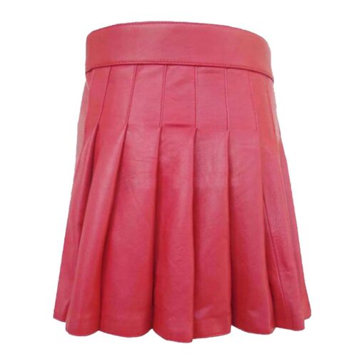 Pink Leather Kilt