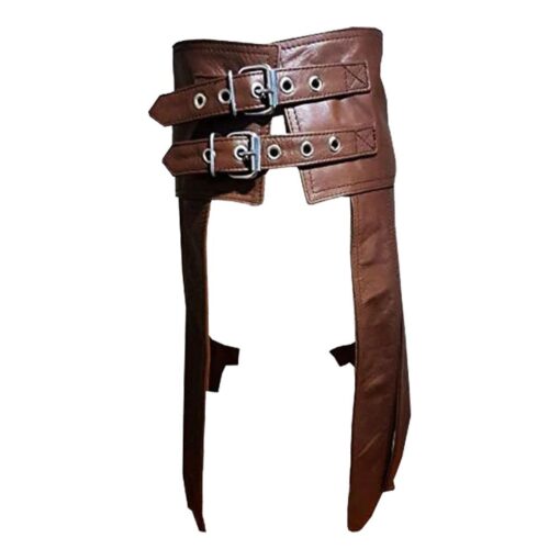 Studded Brown Leather Gladiator Kilt for Sale