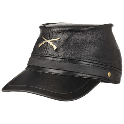 Leather civil war cap