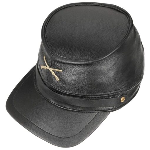 Leather civil war cap