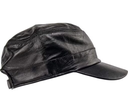 Vintage leather Biker Cap