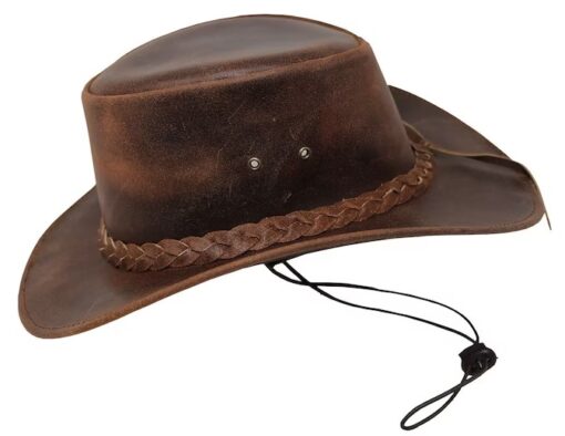 leather cowboy hat for Sale