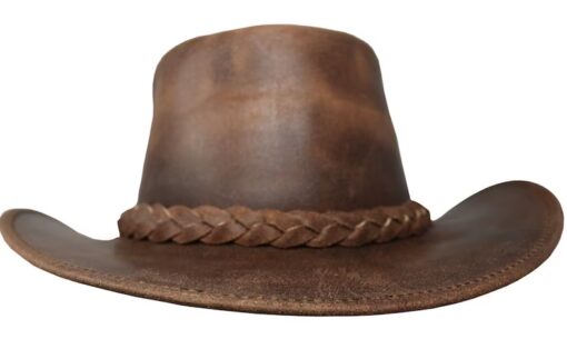 leather cowboy hat for men