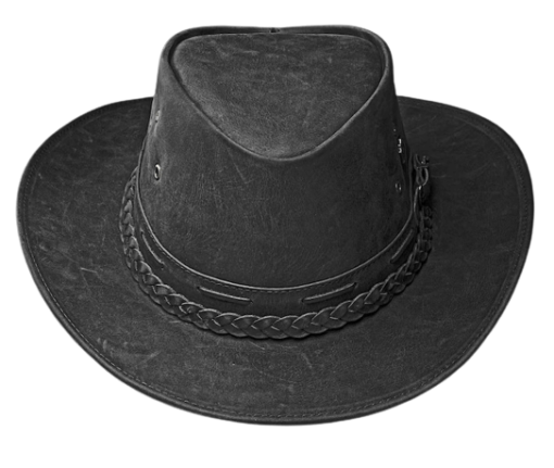 leather outback hat
