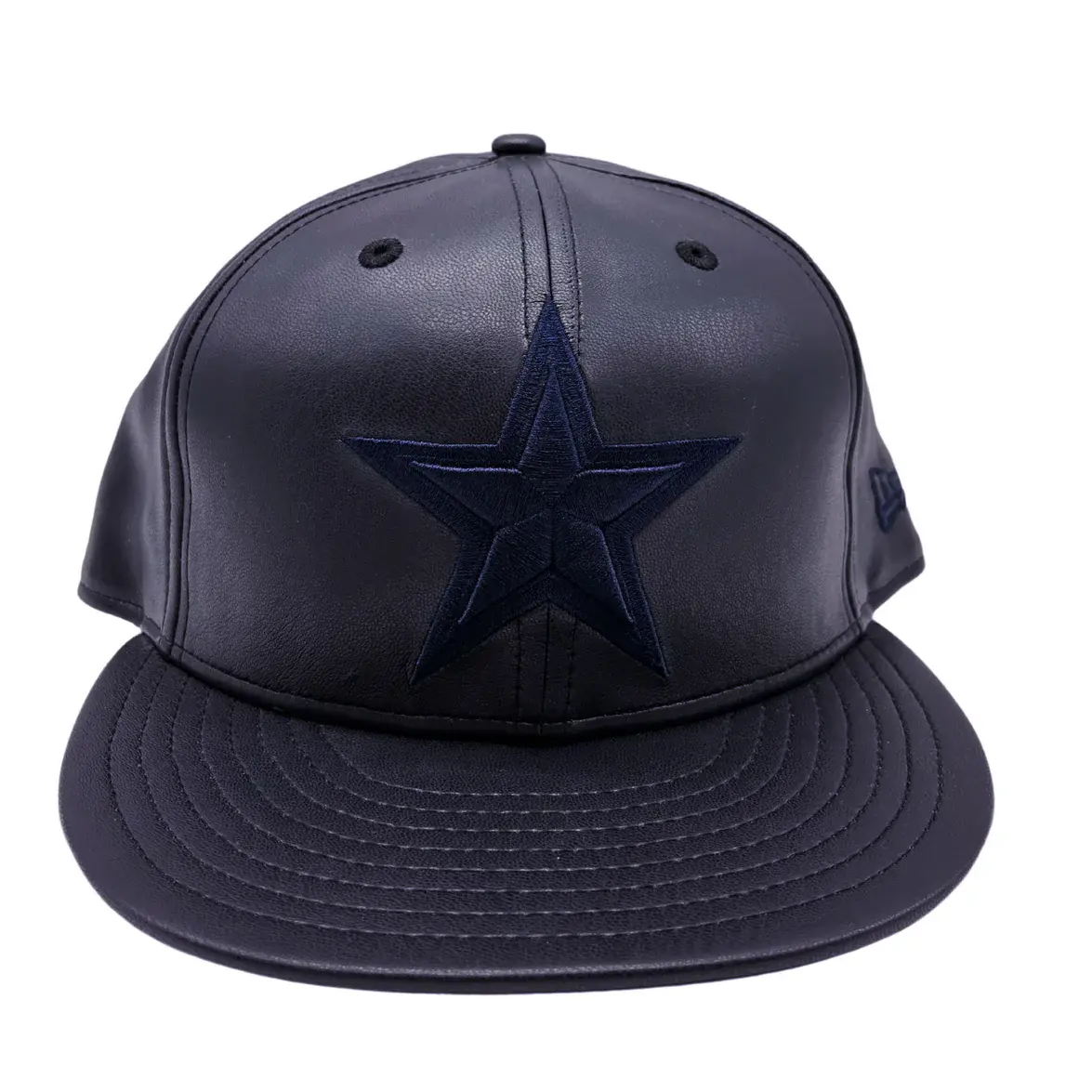 Dallas cowboys leather hat on sale