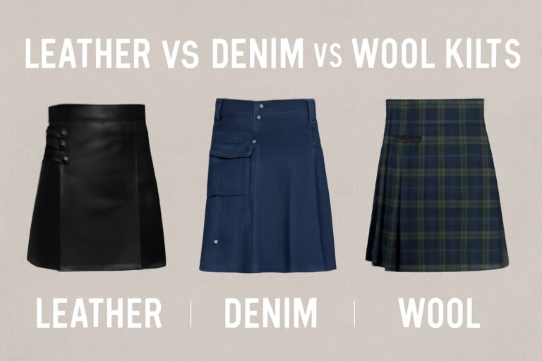 Leather vs Denim vs Wool Kilts