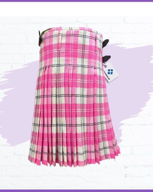 Mens-Pink-Tartan-Kilt
