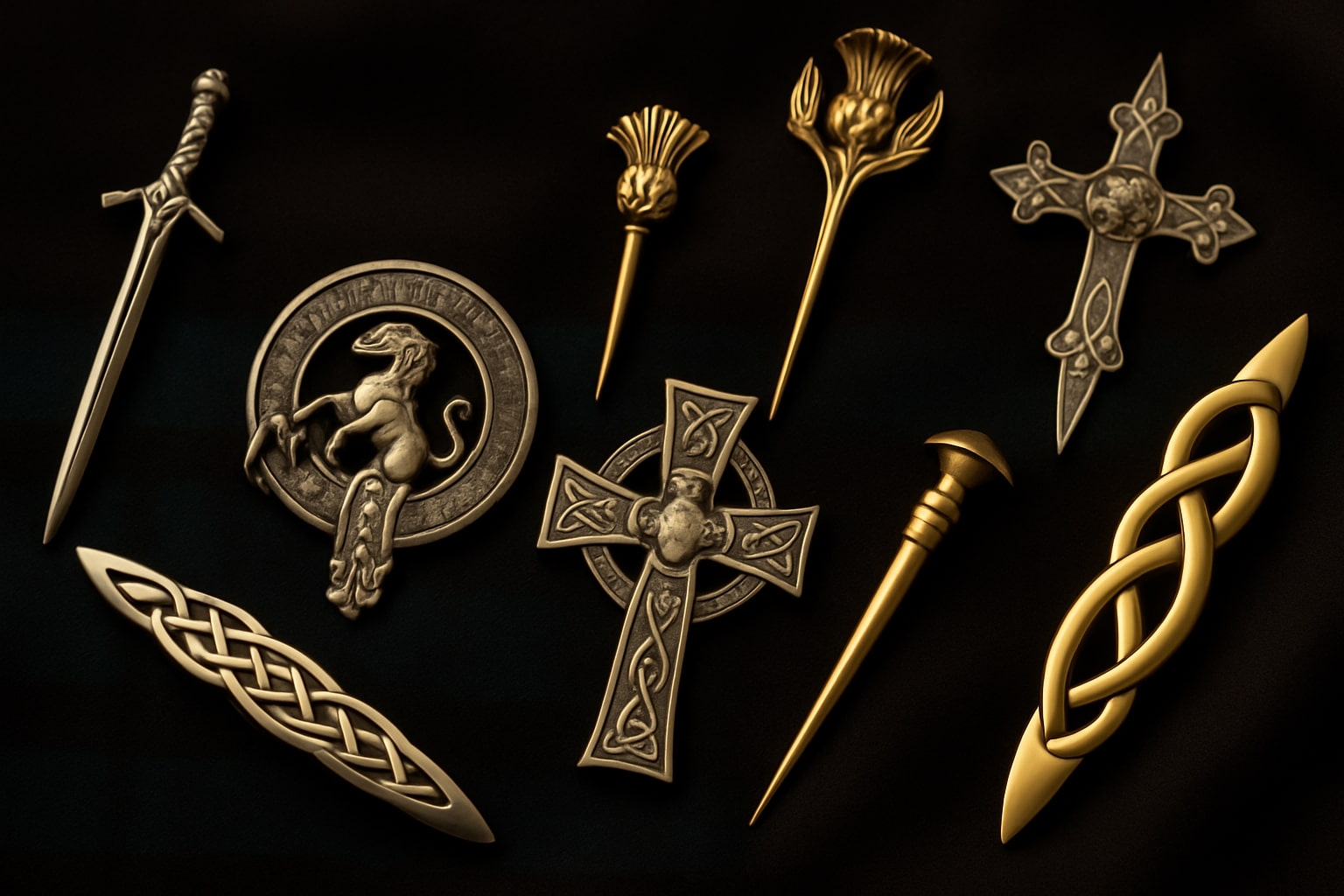 kilt pin styling